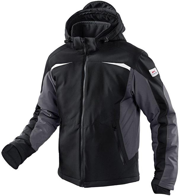 Winterjacke, Softshell, Gr. XL, schw./anthr.