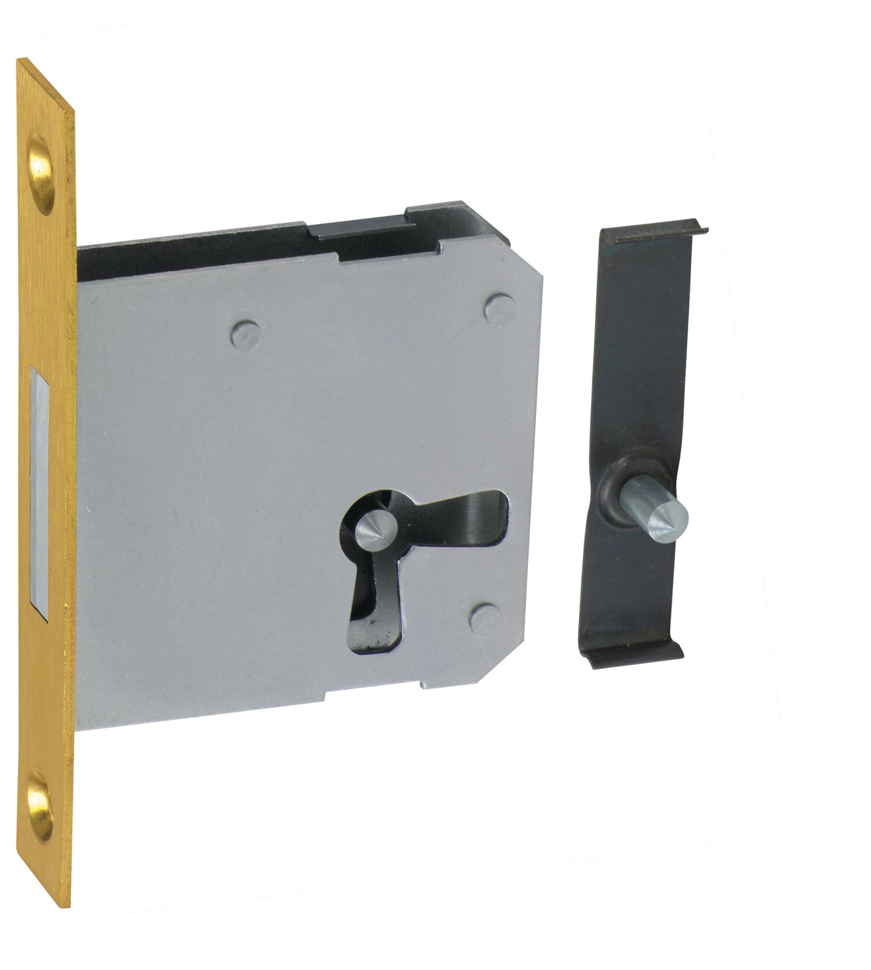 JuNie Einsteckschloß, Messing Stulp Nr. 0663