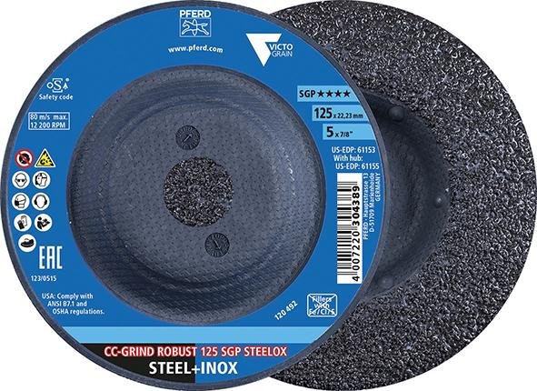 Schleifscheibe SGP CC-GRIND-ROBUST STEELOX 125mm VICTOGRAIN Pferd