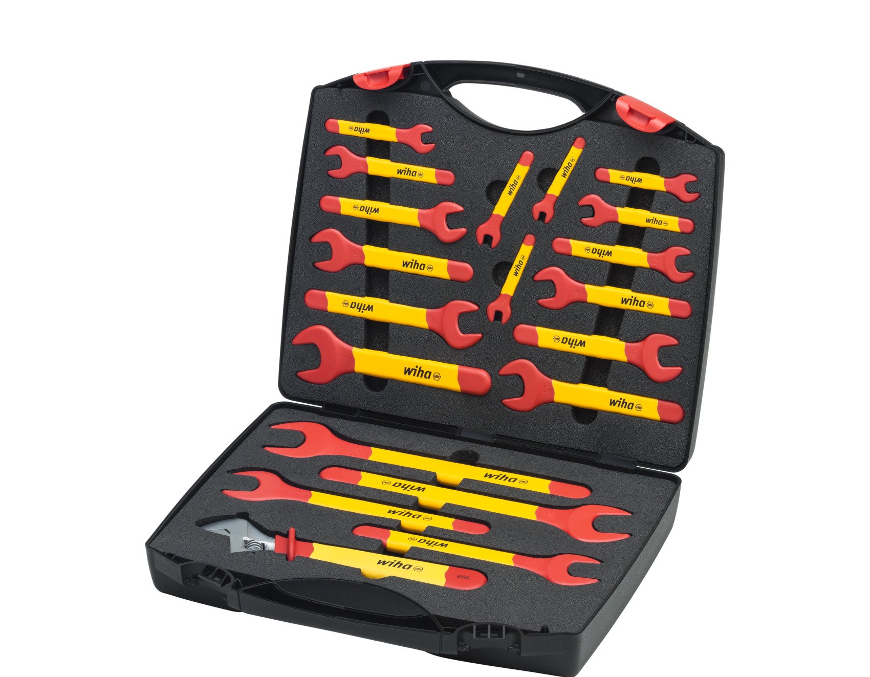 Wiha Einmaul-Gabelschlüssel Set isoliert 6-32 mm 21-tlg. inkl. Koffer (43022)