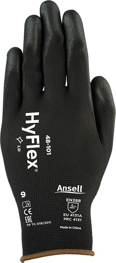 Handschuh HyFlex 48-101,schwarz, Gr.7 Ansell