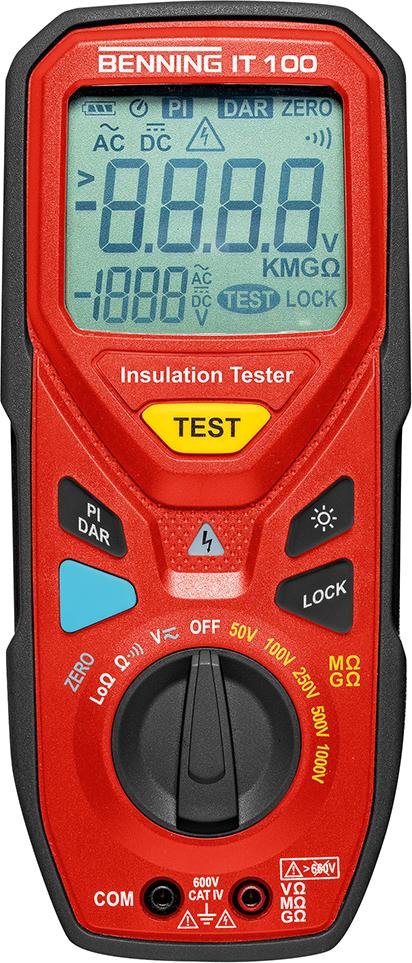 Isolationswiderstands- Messgerät IT 100 Benning