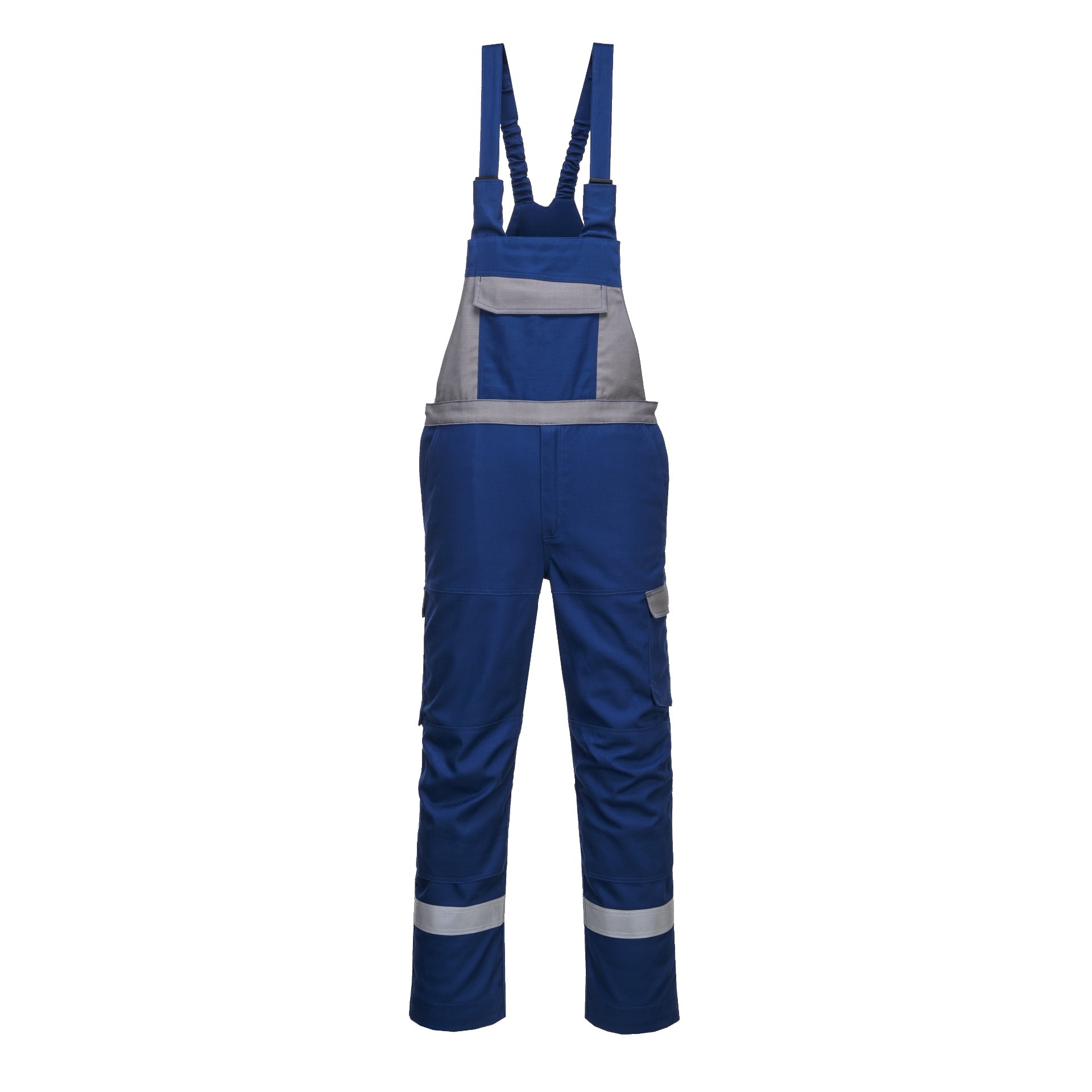 Bizflame Ultra Latzhose, royalblau / grau