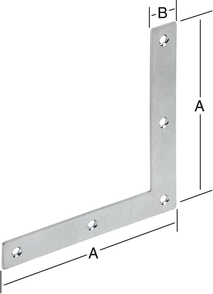 Eckwinkel verz 100x15mm Nr. 187100Z VORMANN