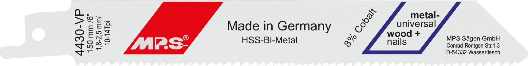 Säbelsägeblätter HSS Bi-Metall, lose