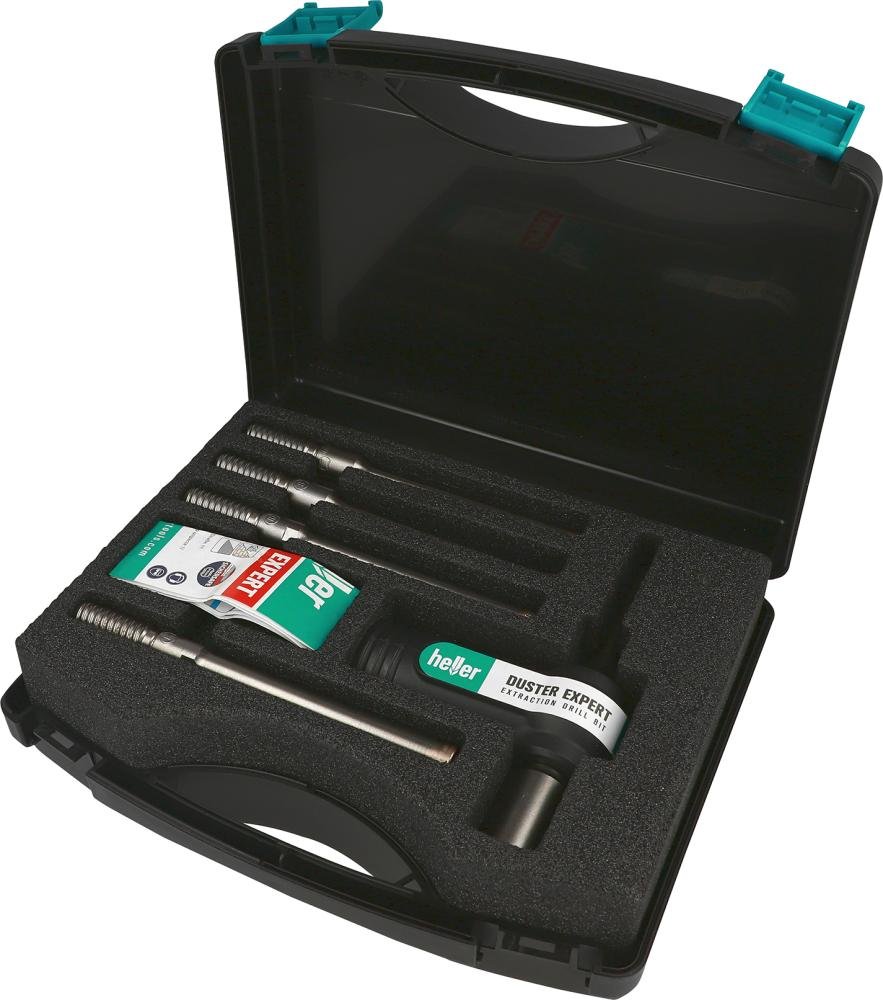 Absaugbohrer-Set Duster Expert XC Ø 4/6/8/14 mm L=100/220mminkl. Adapter Heller