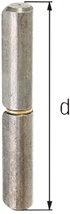 Anschweißrollen U 60x12x6 mm GAH Alberts