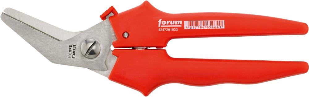 Combi-Schere Edelstahl 190mm abgewinkelt FORUM