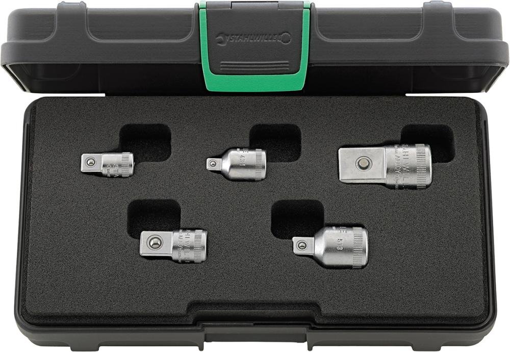 Vergrößerungsstück-/ Reduzierstück-Satz 1/4" -3/4" 5-teilig Stahlwille