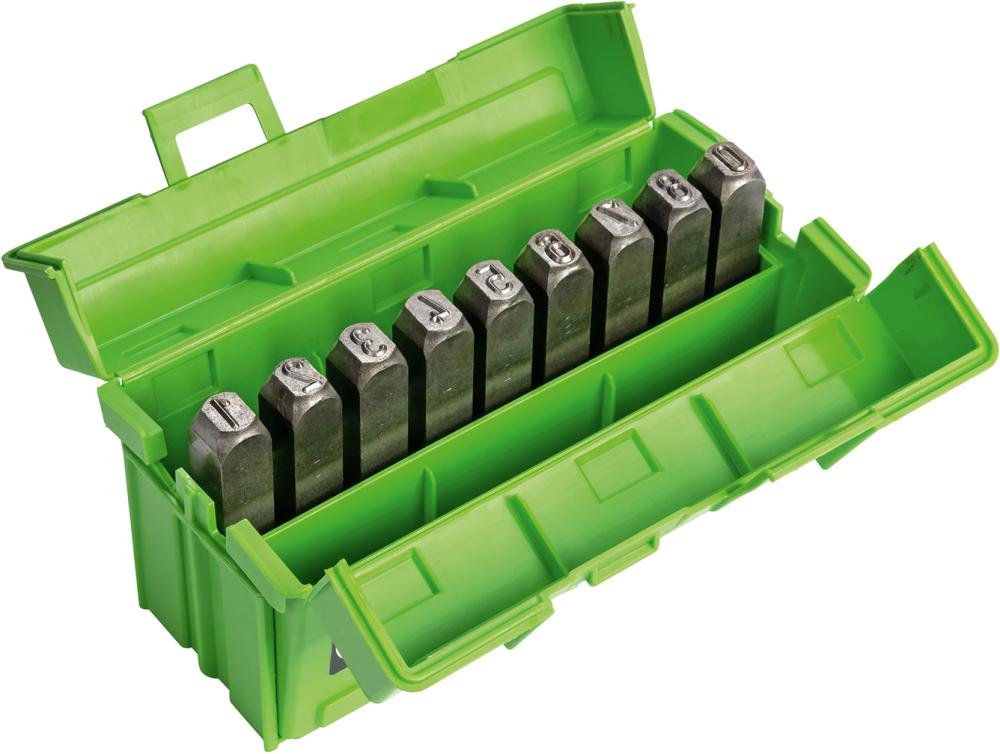 Schlagzahlen-Satz vernickelt Schrifthöhe 12mm KUKKO