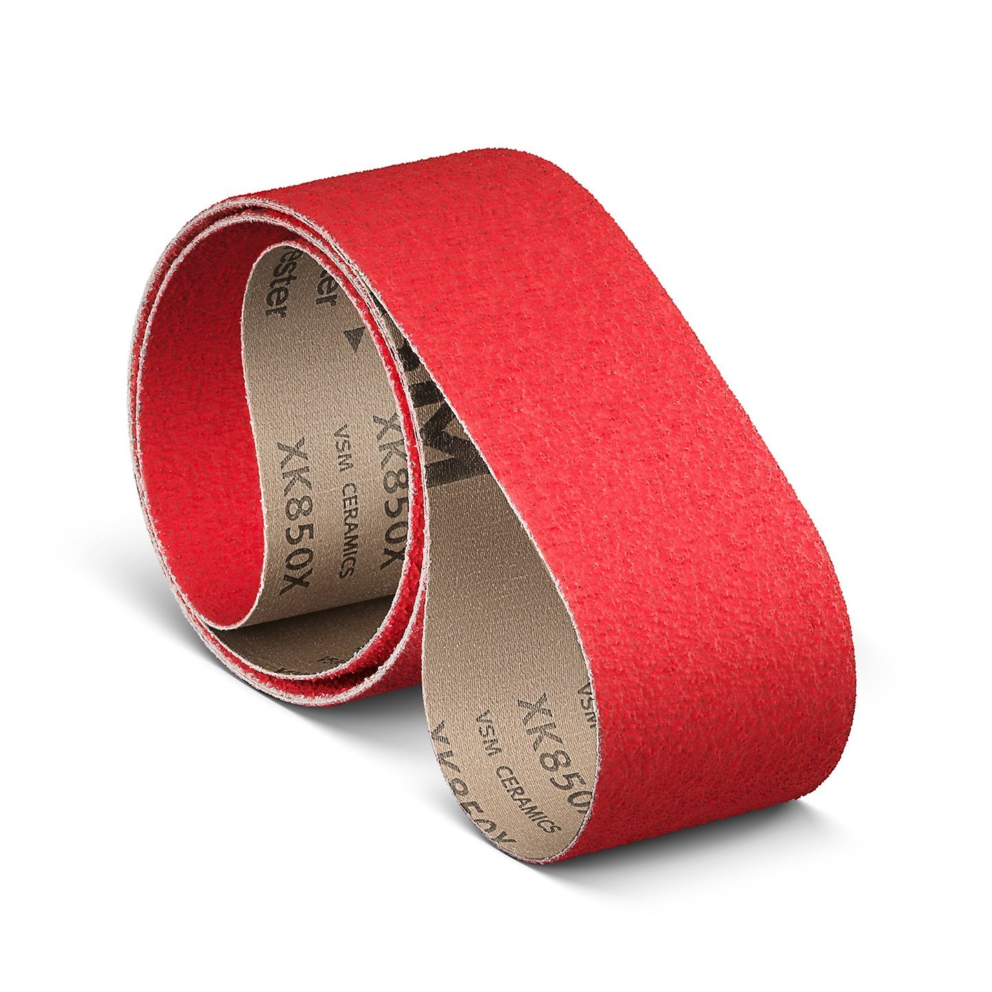 VSM Schleifband X-Polyester Ceramic XK850X, rot