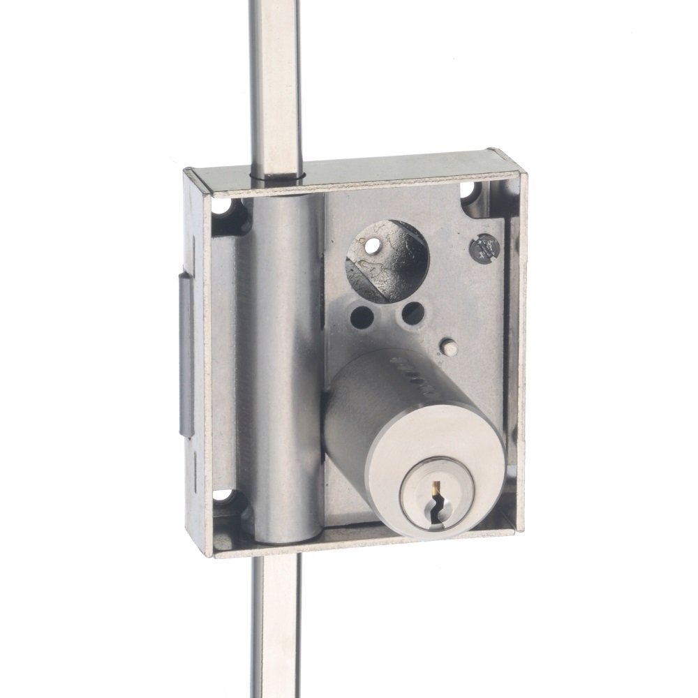 JuNie Drehstangenschloß, Stahl vernickelt Nr. 7020