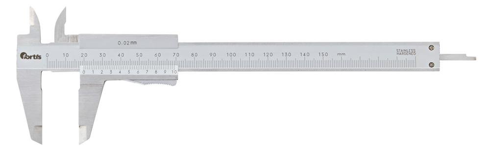 Taschenmessschieber Momentfestst. 150mm 1/50, 1/1000 FORTIS