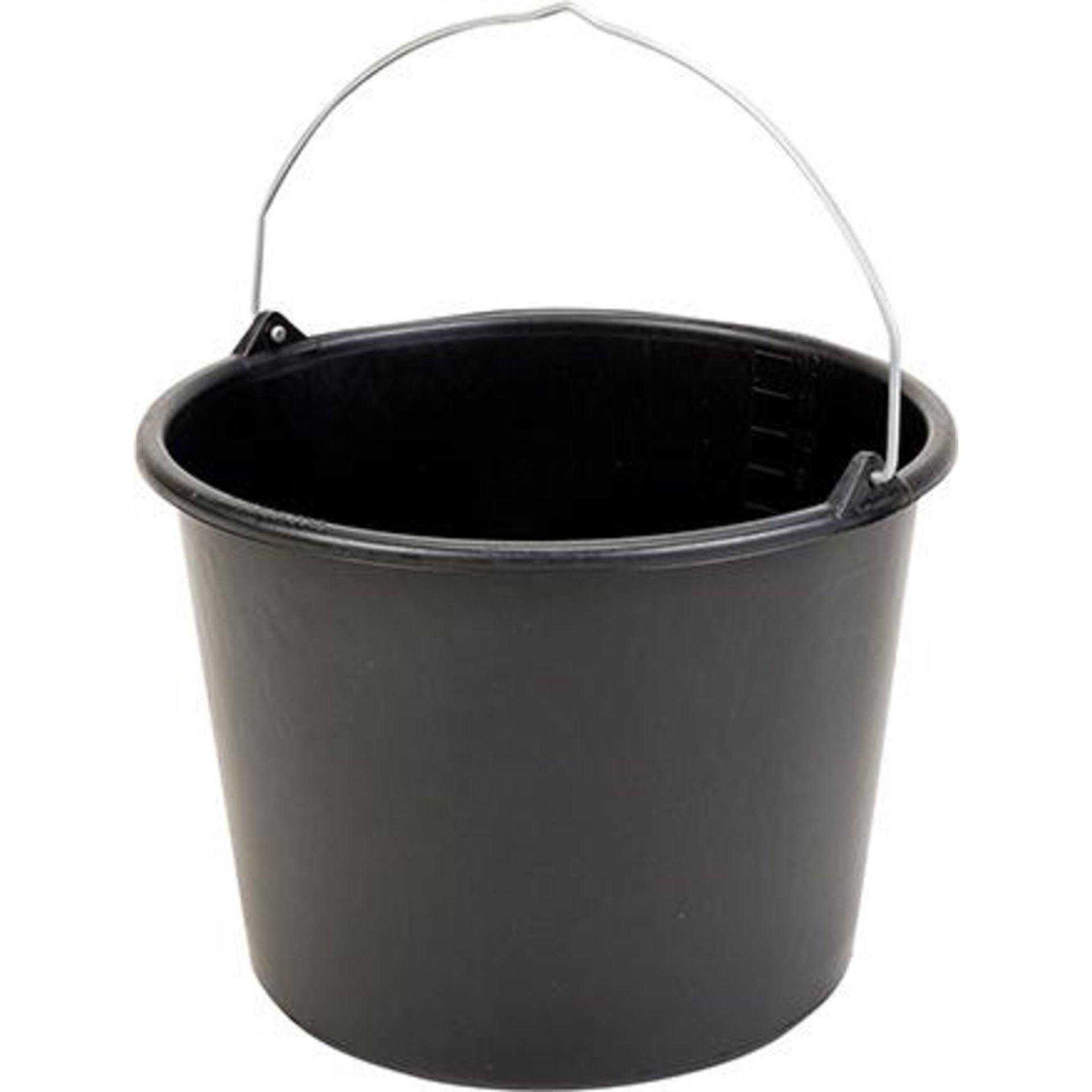 Baueimer, PVC schwarz 12 Liter