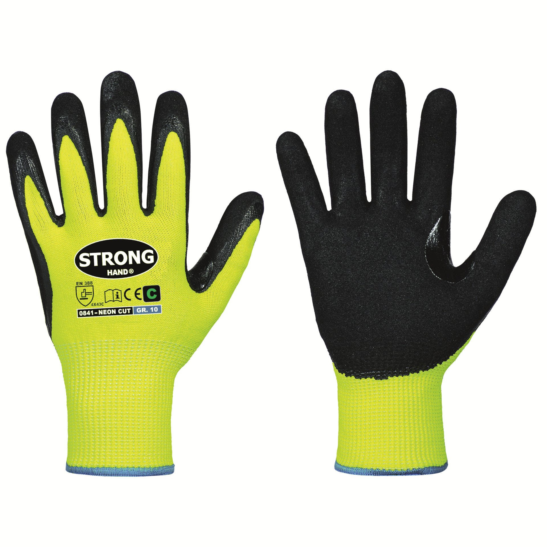 Neon Cut Schnittschutz Handschuhe, Level C