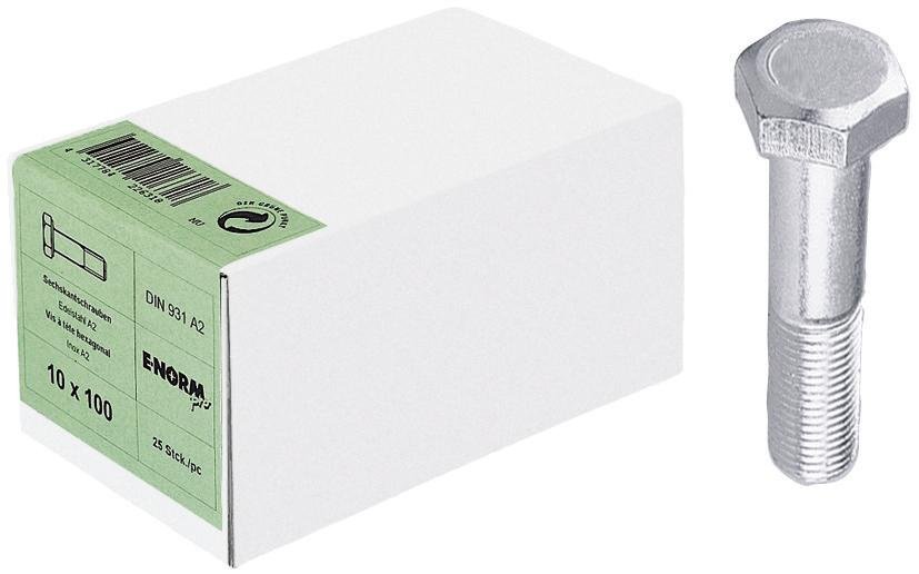 DIN 931 Edelstahl A2 M8x50 HP E-NORMpro