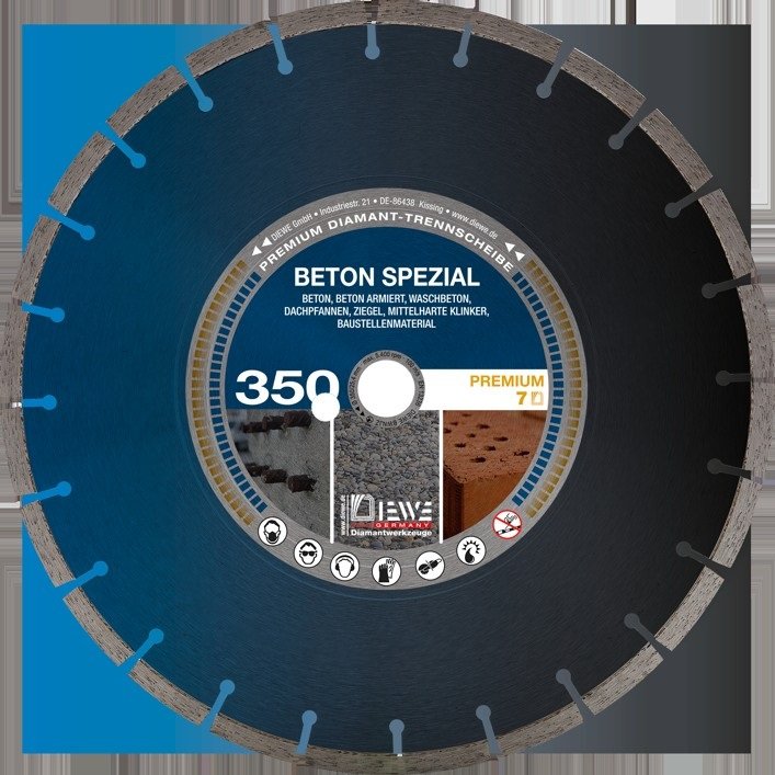 Diewe Trennscheibe Beton Spezial Uni, 10 mm FH
