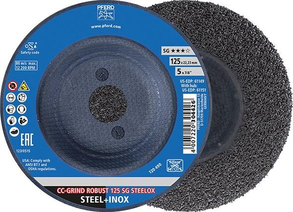Schleifscheibe SG CC-GRIND-ROBUST STEELOX 125mm Pferd