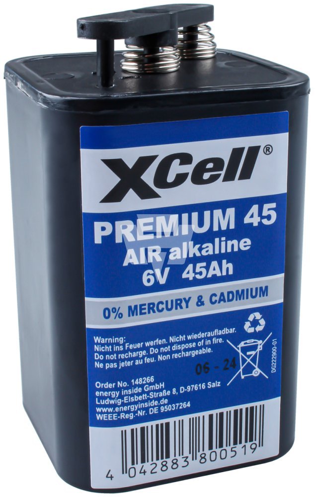 XCell Premium Batterie 45 Zink-Kohle 6 V