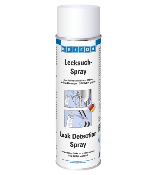 WEICON Lecksuch-Spray | Risse und Undichtigkeiten an Druckleitungen auffinden | 400 ml | farblos