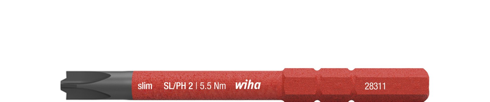 Wiha Bit slimBit electric PlusMinus/Phillips SL/PH2 x 75 mm (34588)