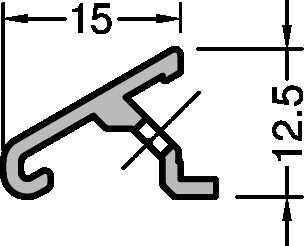 Gutmann Flügelabdeckprofil / Wetterschenkel