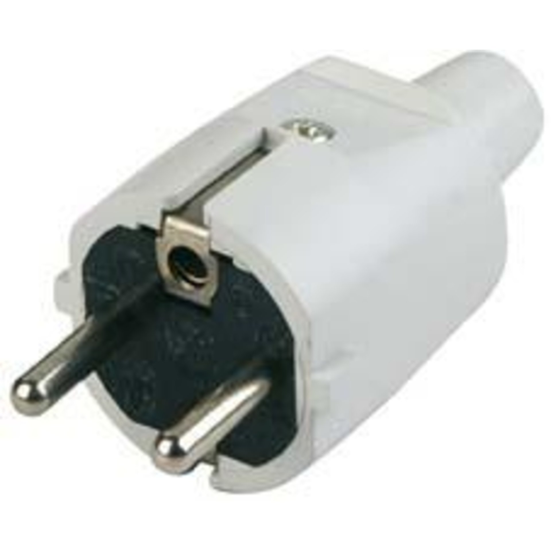 Stecker, PVC, grau