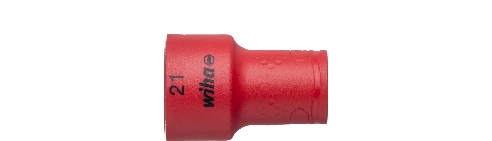 Wiha Steckschlüsseleinsatz isoliert 3/8" Außensechskant 21,0 mm x 47 mm (43075)