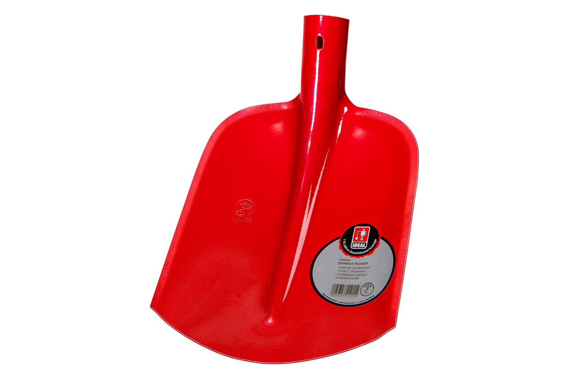 Schaufel ohne Stiel, Emsländische Form, rot