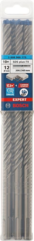 Hammerbohrer EXPERT 12x200x265mm Bosch VE à 10 Stück SDS plus-7X