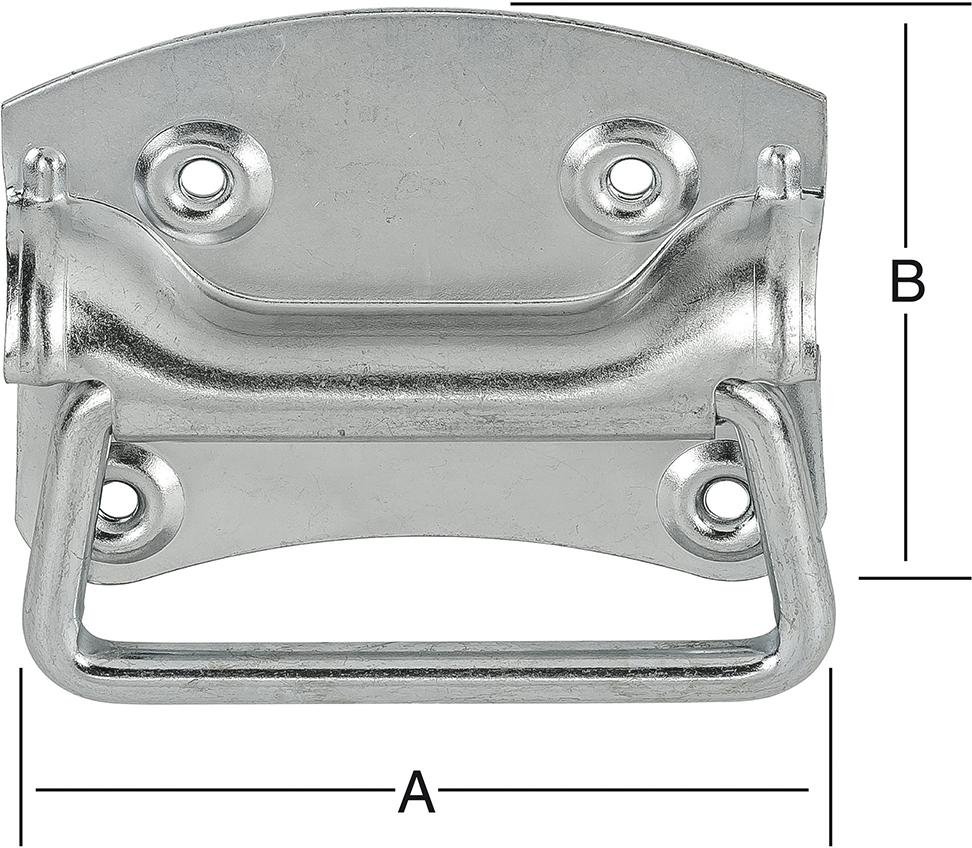 Kistengriff, verzinkt