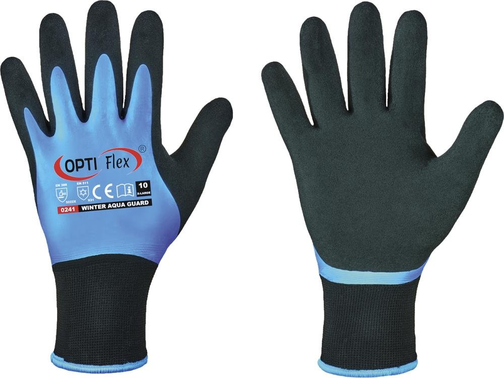 Winter Handschuh Aqua Guard, blau/schwarz