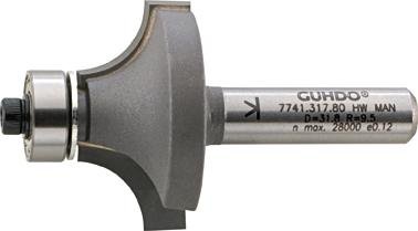 HW-Abrundfräser Z2 S8 D38,1 R12,7 Guhdo