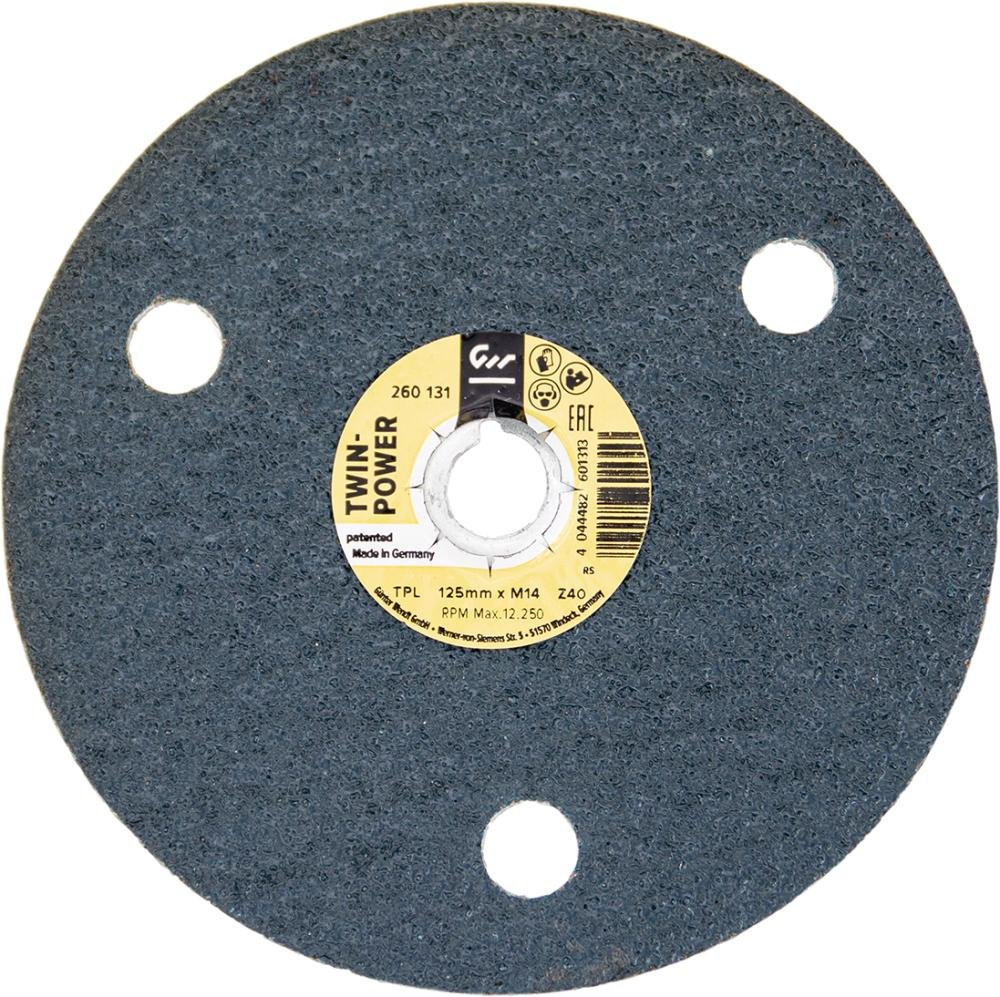 Schleifscheibe Twinpower 125 x 3,5mm Zirkonkorund K80 Wendt