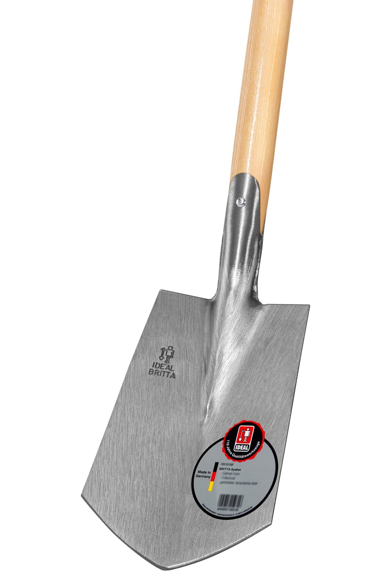 Spaten mit 85 cm Esche-T-Stiel, Geestemünder Form