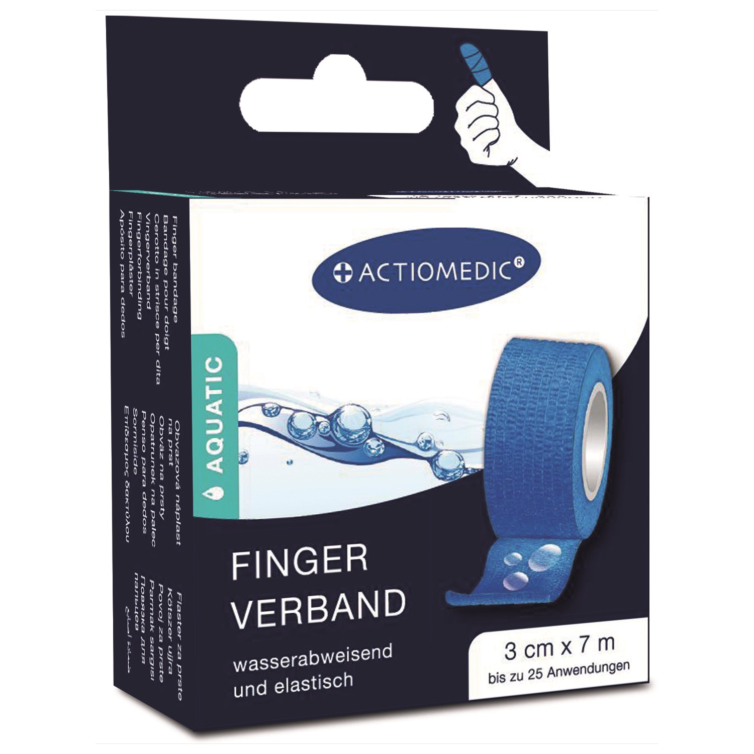 Actiomedic Aquatic Fingerschnellverband, blau