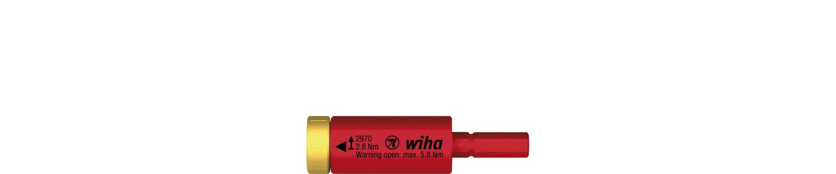 Wiha Drehmoment easyTorque Adapter electric für slimBits und slimVario® Halter 2,8 Nm (41344)