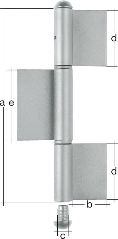 Konstruktionsband K08 3tlg. 260x16x50x5 mm GAH Alberts