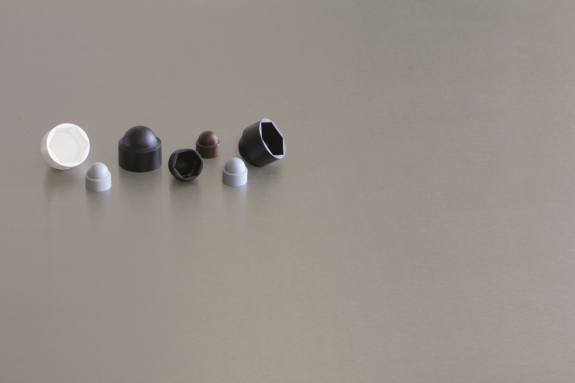 Sechskant Schutzkappen, weiß