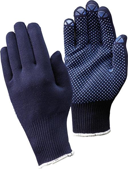 Strickhandschuh Packer, genoppt,blau, Gr.8 FORTIS